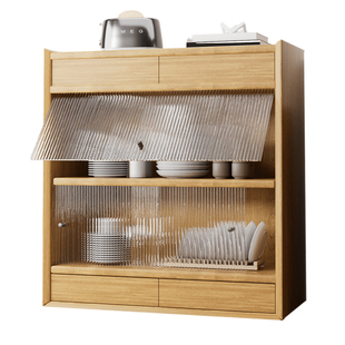 亚克力柜门定制上翻推拉电视柜酒书柜开放格自装加装长虹防尘玻璃