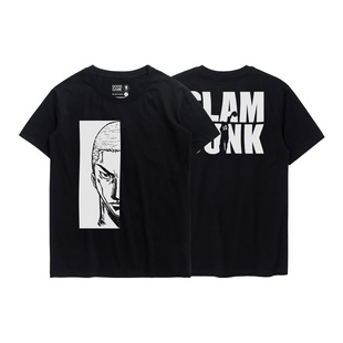 TEE7-灌篮高手动漫T恤樱木花道高宫望湘北宽松日系复古印花短袖