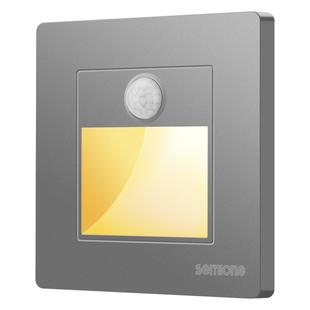 86型嵌入式人体感应地脚灯楼梯踏步感应灯楼道过道走廊LED踢脚灯