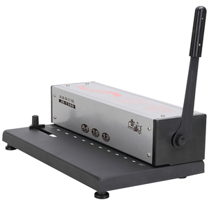 装订机手动十孔夹条打孔机合同标书凭证文件10孔装订机雷盛JD-1300十孔商用办公家用压边压条财务打孔装订机