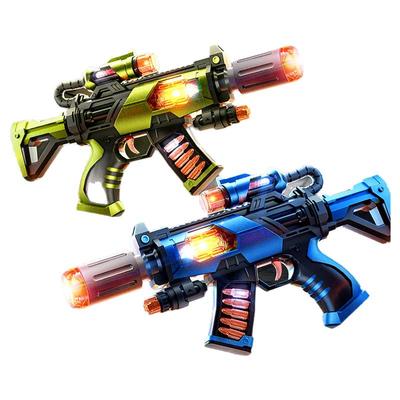 喷火振动伸缩声光冲锋枪儿童男孩