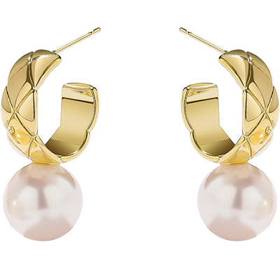 简约时尚甜美仿珍珠耳钉耳环女