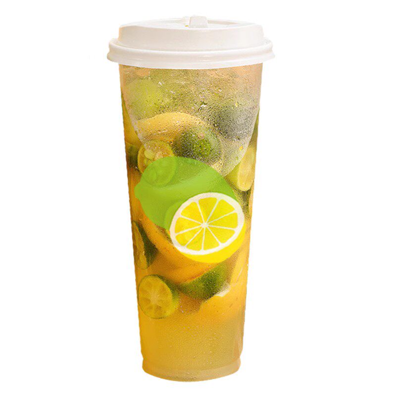 口径果汁冷热带盖珍珠奶茶杯定制