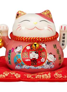 吉善缘陶瓷创意招财猫摆件