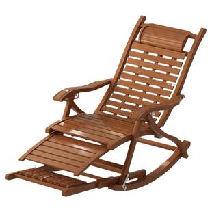 躺椅折叠午休坐睡两用休闲老人户外竹可躺沙发懒人2025新款摇摇椅