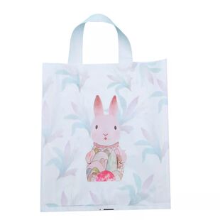 包邮加厚哈哈兔卡通大中小号侧宽塑料手提袋胶袋礼品塑料袋定做