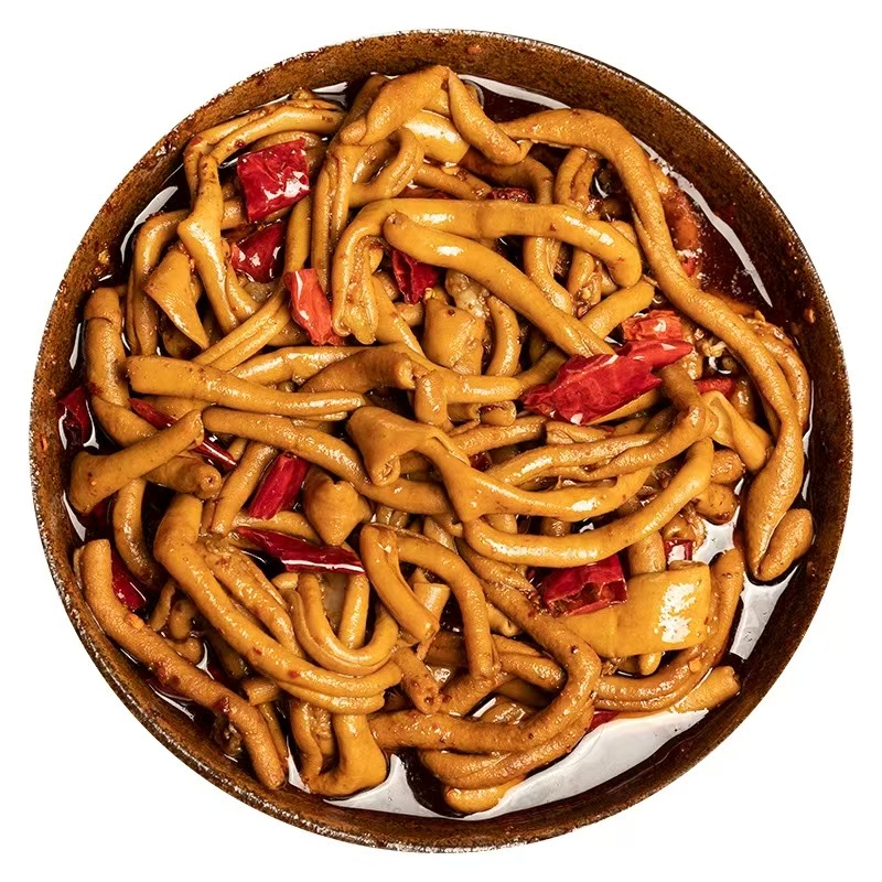 魔芋干麻辣鸭肠藤椒脆鸭胗开袋即食大袋宿舍追剧解馋小零食