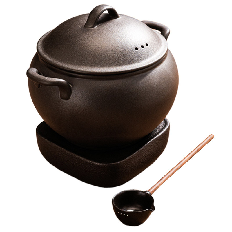 陶迷新中式煮茶釜茶室茶馆养生超大容量5500ml煮茶壶电陶炉烧水壶