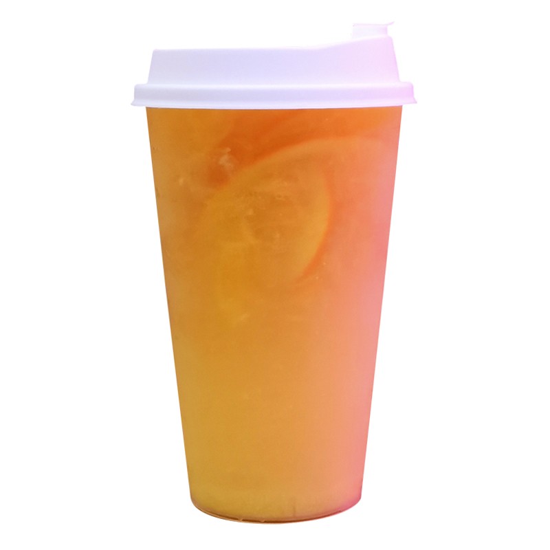 透明加厚90口径一次性奶茶杯磨砂