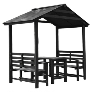 别墅户外防腐木凉亭子室外庭院子木质组装遮阳棚花园小木屋阳光房