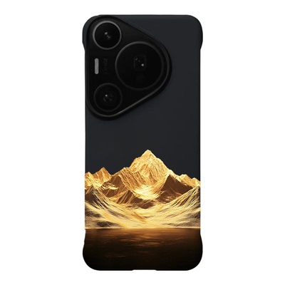 适用华为Pura80Pro+/p60Pro无边框手机壳轻薄防摔金山Huawei70Ultra防摔亲肤硬壳大孔p50/70Pro+磁吸后壳