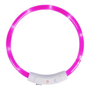 狗狗发光狗项圈宠物夜光遛狗灯狗圈颈圈夜间大型犬小型犬发亮充电