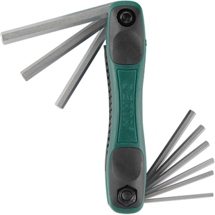 世达折叠内六角扳手套装 英制六角匙公制梅花中孔花形内六方扳手