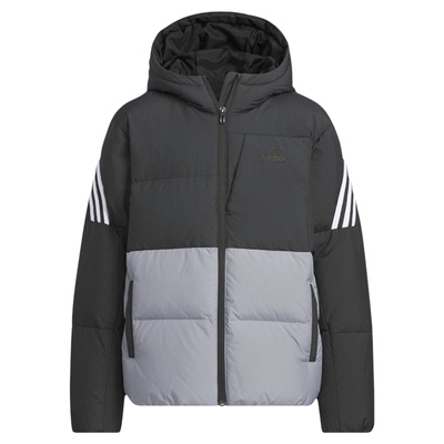 阿迪达斯儿童装冬新款男女童时尚保暖连帽运动羽绒服外套JI6145