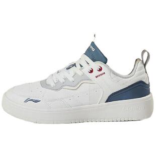 李宁板鞋男鞋夏季新款行初小白鞋男子跑步百搭透气运动滑板休闲鞋