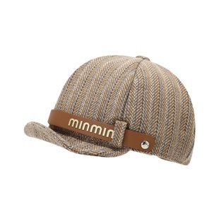 儿童帽子春秋贝雷帽女童鸭舌帽皮质英伦八角帽秋冬男童宝宝画家帽