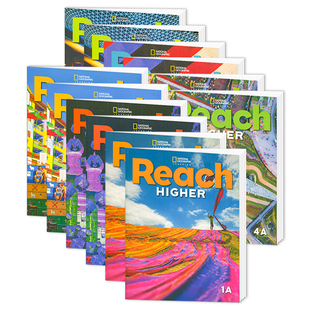【自营】进口图书reachhigher教材美国国家地理Reach higher 1A 1B 2A 2B 3A 3B 4A 4B 5A 5B 6A6B美国小学少儿英语教材青少年英语