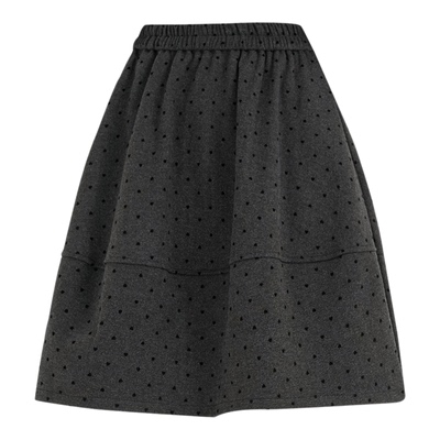 秋冬加厚气质小爱心花苞半身裙