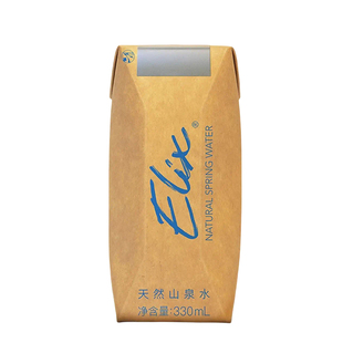 Elix天然山泉水矿泉水纸瓶水批发定制酒店企业推荐环保elit饮用水