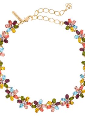 oscardelarenta水晶花朵项链