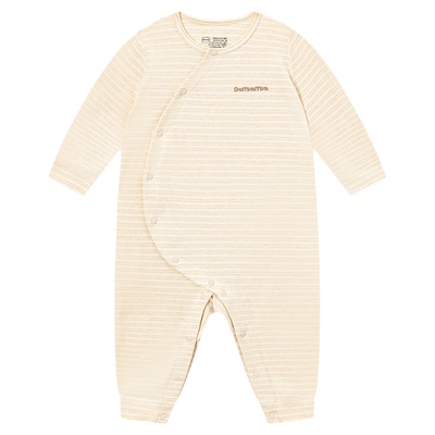 Domiamia100%有机彩棉婴儿连体衣
