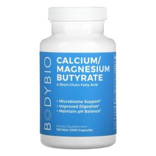 BodyBio丁酸钙/镁加强型益生菌助力消化短链脂肪酸丁酸盐