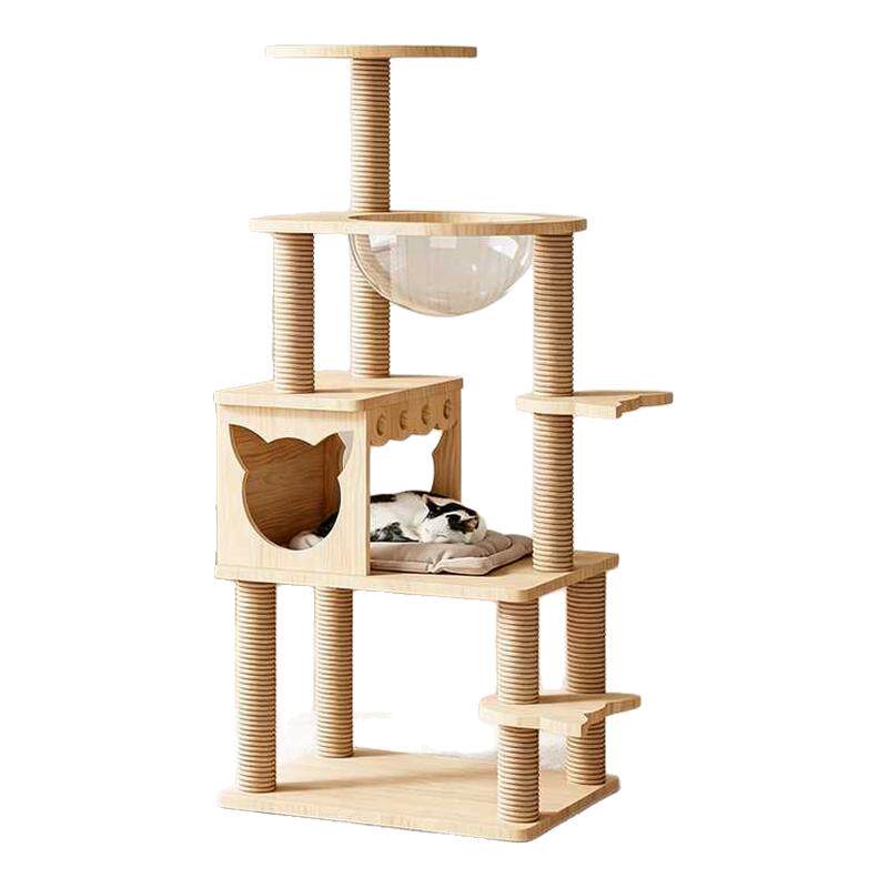 猫爬架猫窝一体大型猫架子小户型家用猫咪双太空舱宠物用品猫别墅