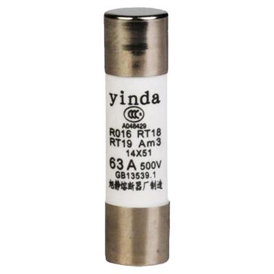 银达yinda有填料14*51芯子RT18旭静厂温度熔断器陶瓷保险丝管R016