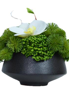 新中式绿果子花艺洽谈桌售楼处装饰仿真花摆件酒店样板房间办公室
