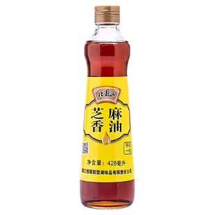 恒顺北固山芝麻香油428ml家用瓶装火锅蘸料油碟凉拌炒菜调味香油