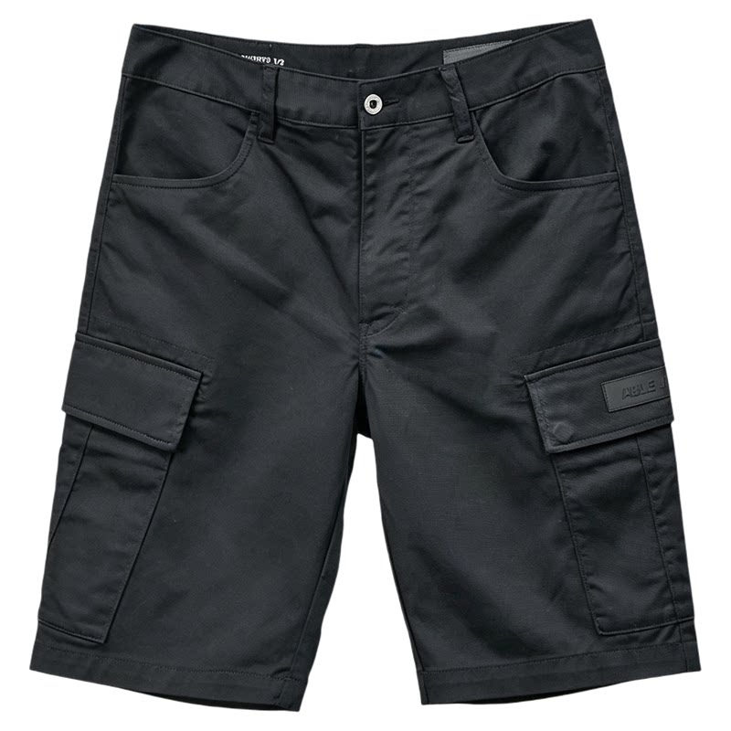 ABLEJEANS男士黑色工装五分短裤
