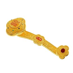 【高端定制】周大生足金工艺品顺心如意摆件黄金传承投资收藏送礼