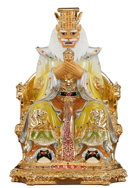 康盛四海龙王神像居家供奉摆件黄铜南海西海北海东海龙王像龙王爷