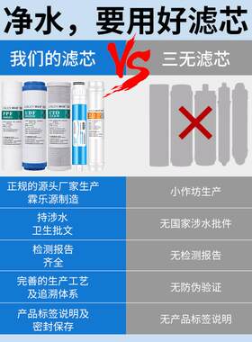 霖乐源滤芯适配净水器HRO50-5F/5030-5C/5E/7510-TU1通用PP棉全套