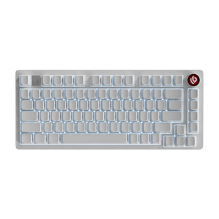 LEOBOG Hi75C纯白侧刻铝合金机械键盘75配列铝坨坨Gasket客制化