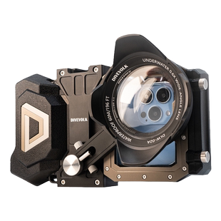 DIVEVOLK SeaTouch 4 Max PLUS适用于iPhone16ProMax手机潜水壳触屏红镜广角镜水肺专业摄影三星华为小米防水