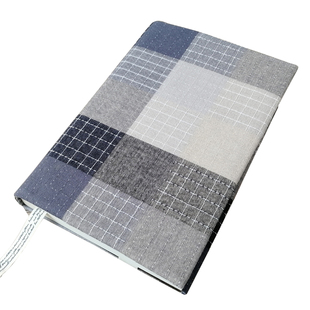 普素手作哲学家手工布艺格子书衣hoboweeks余白一日一页手帐a5b6