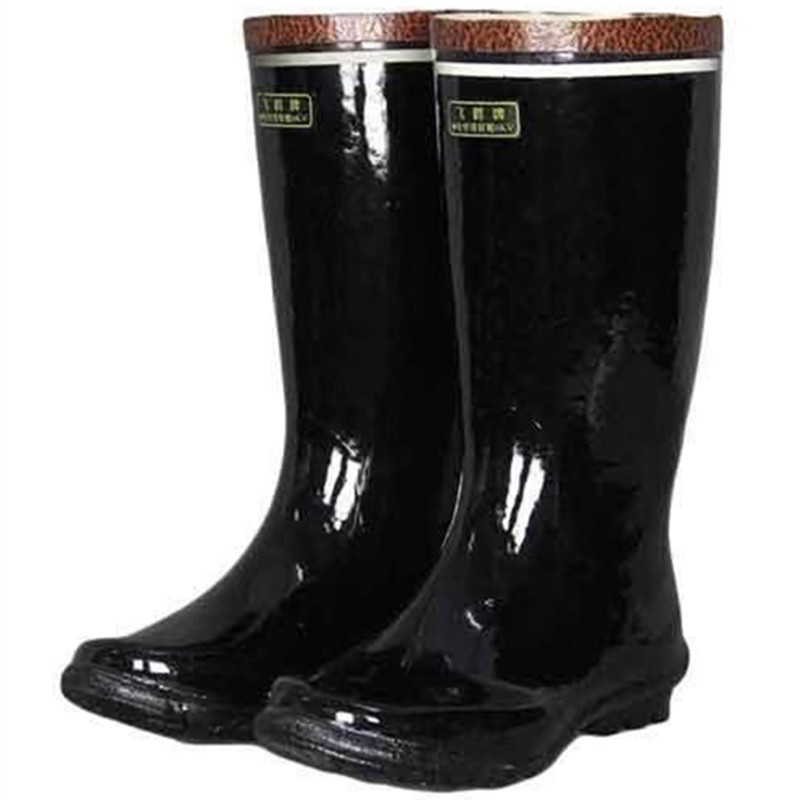 正品飞鹤高筒雨鞋煤矿矿工劳保雨鞋半筒橡胶水鞋中筒工矿靴男
