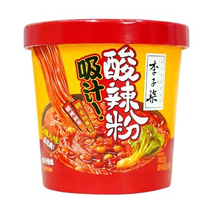 李子柒酸辣粉103g桶装正宗非油炸纯红薯粉免煮冲泡方便夜宵速食品