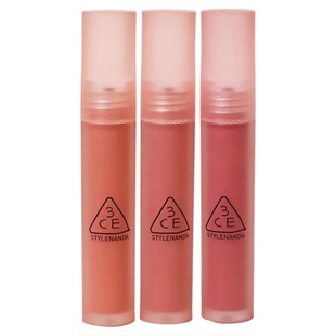 3CE唇釉水雾唇釉laydown乌龙奶茶丝绒哑光雾面口红官方正品