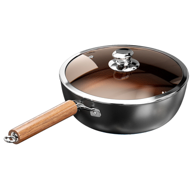 【央ma严选】无涂层钛铁煎炒锅