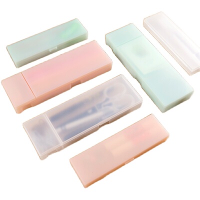 日系简约无印风格INS透明文具盒