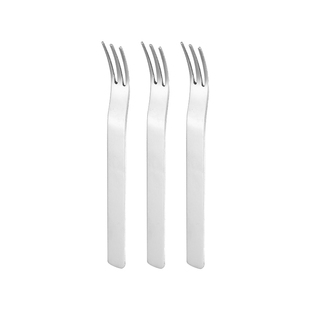 哇厨304不锈钢水果叉子家用小叉子可爱创意蛋糕甜品西瓜叉收纳罐