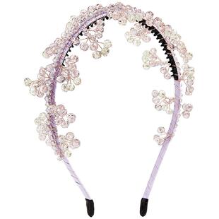 兰诺重工水晶发箍女款带齿2026新款高级感洋气时尚高颅顶头箍头饰