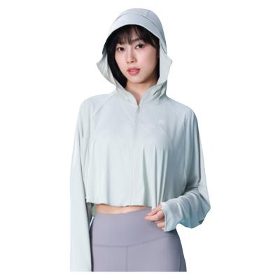 骆驼茶花斗篷式防晒衣