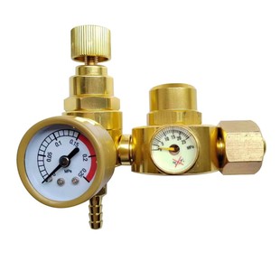 百思格纳节能氩气表氩弧焊压力表省气氩气减压阀全铜双出气氩气表