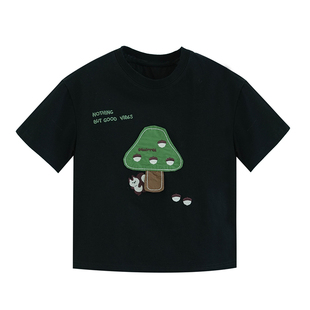 砚台家童装男童防晒短袖T恤夏装上衣男宝宝背心儿童衬衫洋气时髦