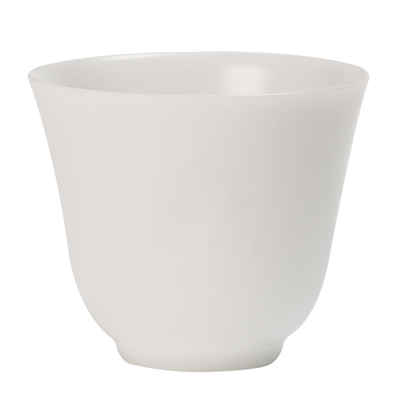 冰种玉瓷品茗杯素烧小茶杯
