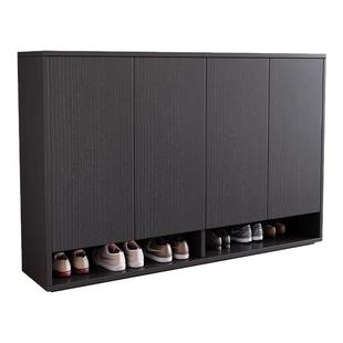鞋柜收纳柜一体靠墙家用门口2025新款多层门口大容量进门玄关柜子