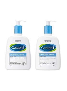 韩国直邮Cetaphil丝塔芙洁面乳473ml*2瓶弱酸性温和清洁补水正品